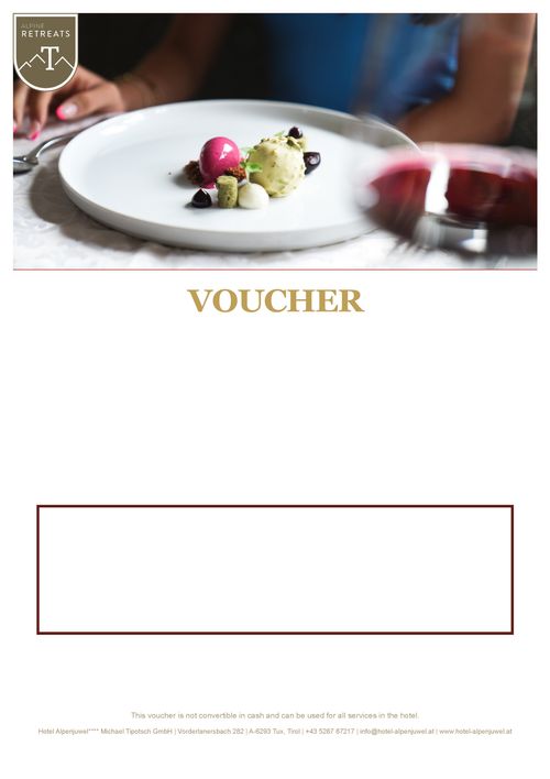 5-Course dinner at Hotel Alpenjuwel