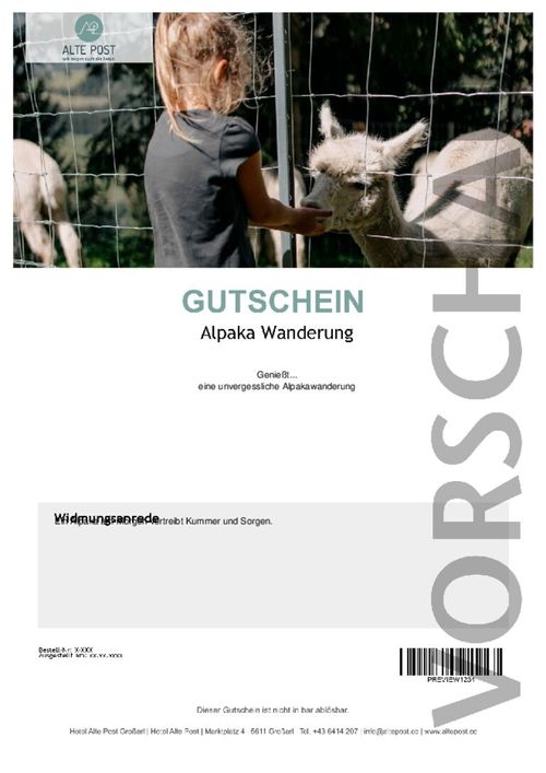 Alpaka Wanderung