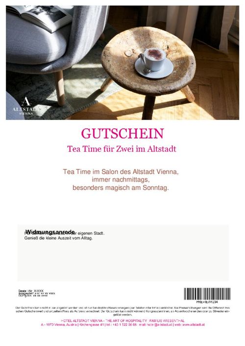 Tea Time für Zwei im Altstadt