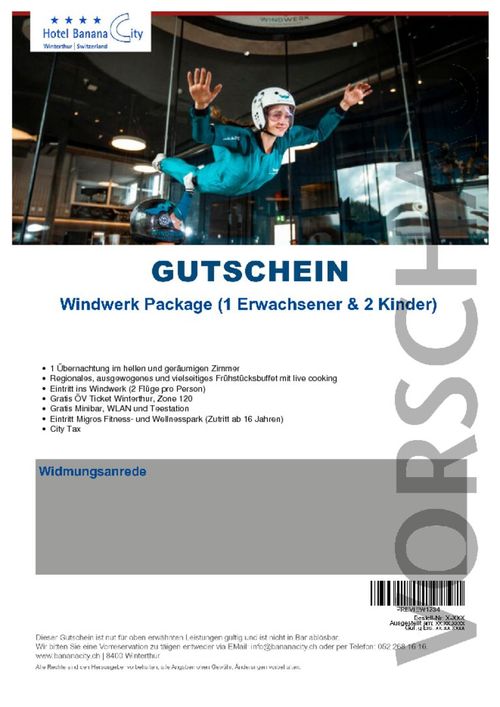 Windwerk Package (1 Erwachsener & 2 Kinder)