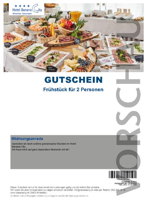 Frühstück für 2 Personen