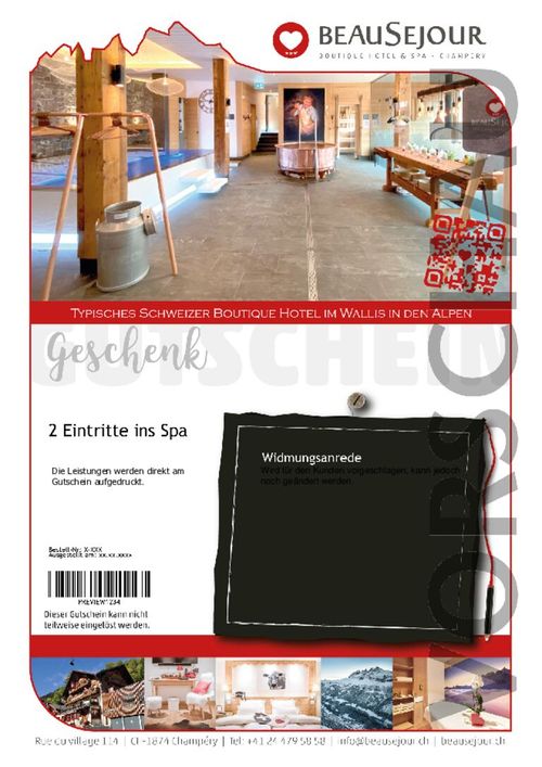 2 entrances to the spa