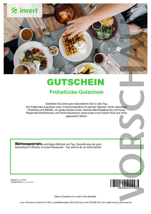 Frühstücks-Gutschein