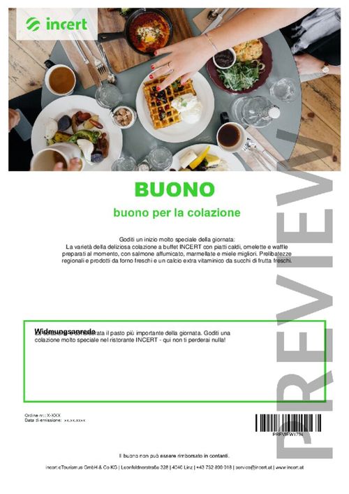 buono per la colazione