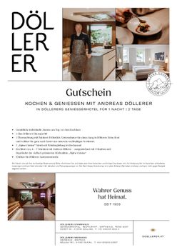 Kochen und Genießen mit Andreas Döllerer (1 Nacht)