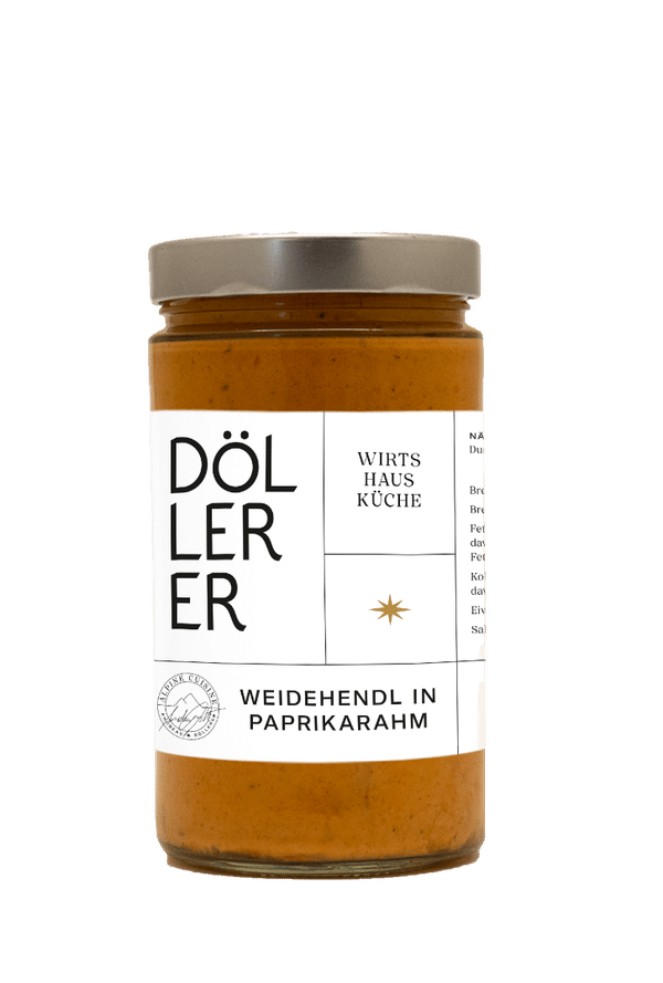 Weidehendl in Paprikarahm, 580 ml - Döllerer Weinhaus