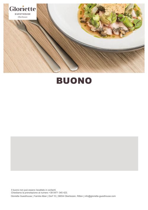 Kitchen Choice Menü per 2 Persone