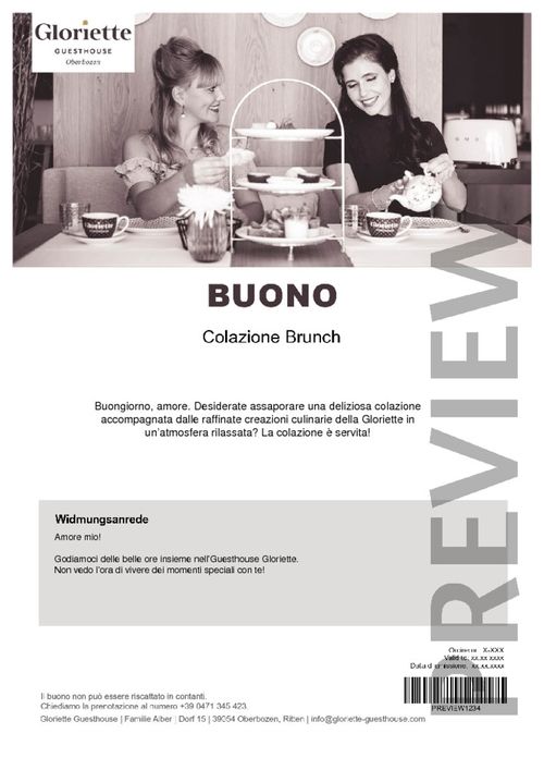 Colazione Brunch per 1 persona