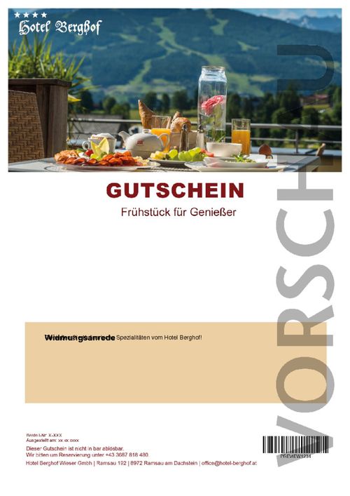 Frühstück für Genießer