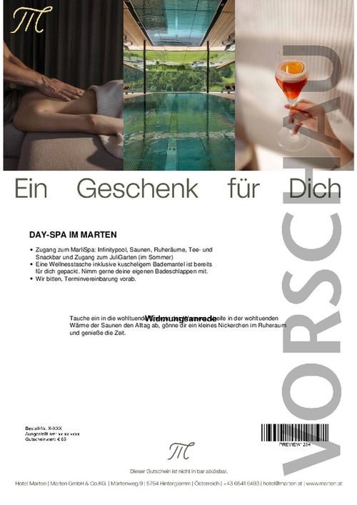 DAY-SPA IM MARTEN