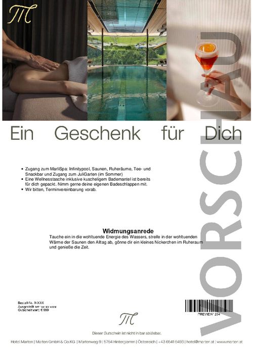 DAY-SPA IN THE HOTEL MARTEN