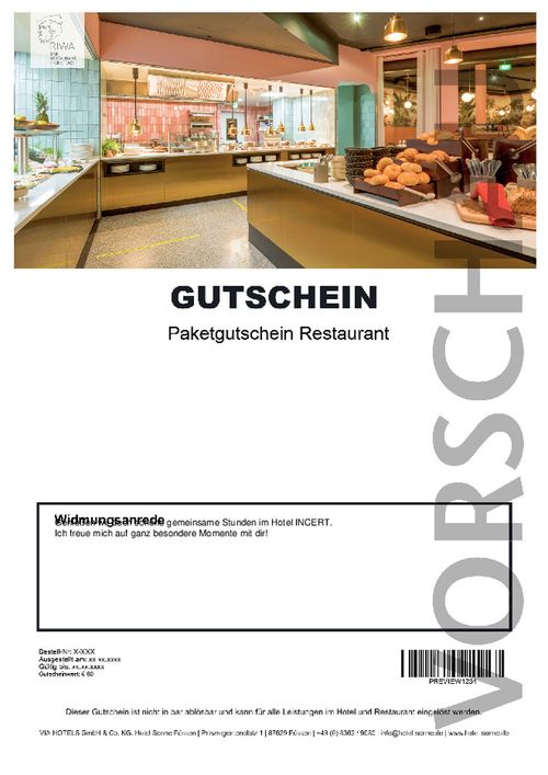 Frühstücksbuffet 2 Personen