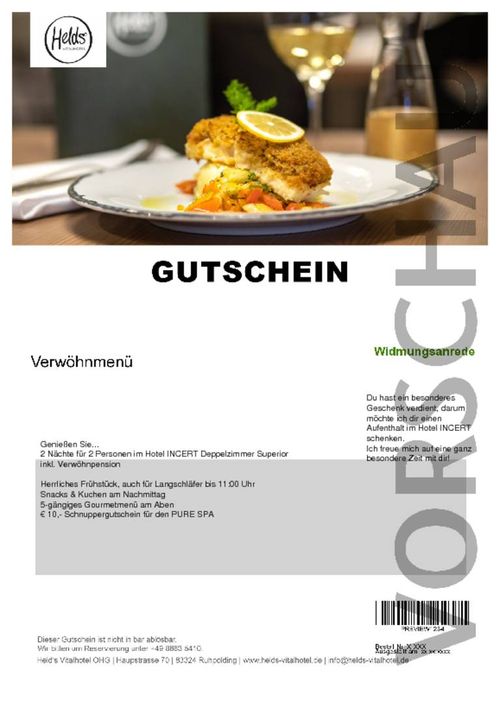 Verwöhnmenü (2 Personen)