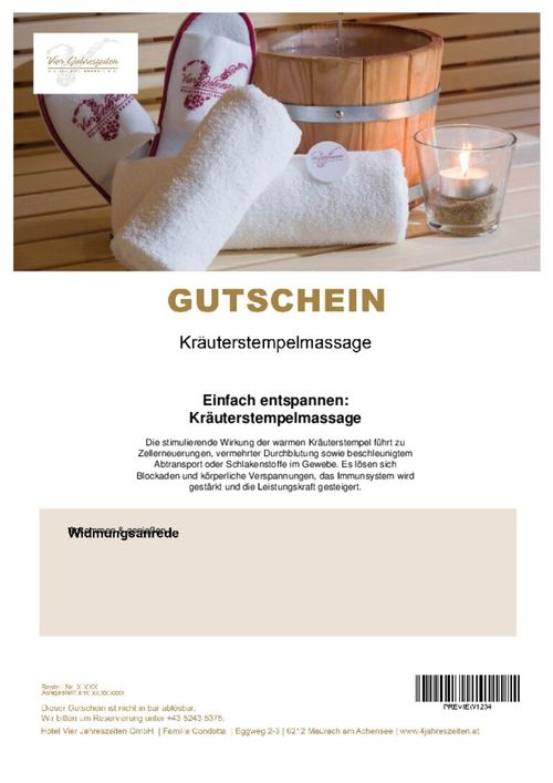 Kräuterstempelmassage