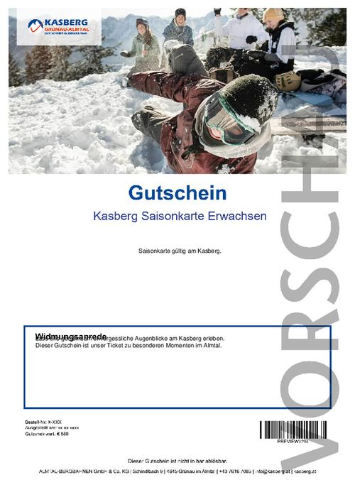 Kasberg Saisonkarte Erwachsen