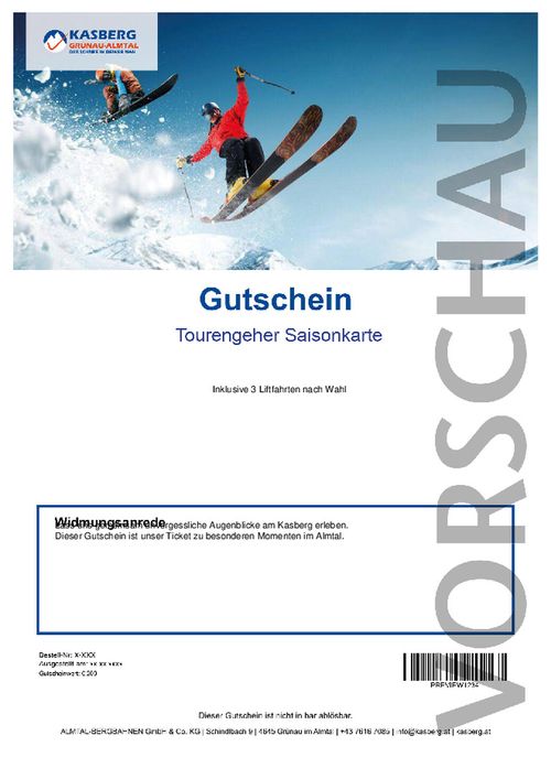 Tourengeher Saisonkarte