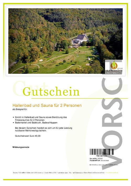 Eintritt Hallenbad und Sauna für 2 Personen