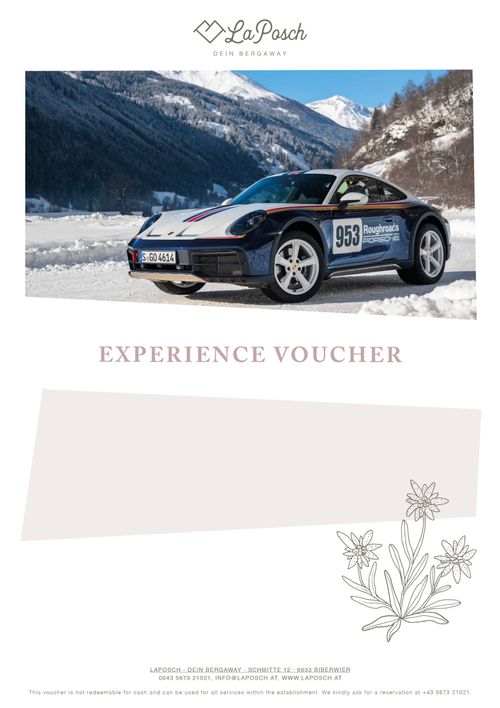 Porsche Rental (8 hours) Summer
