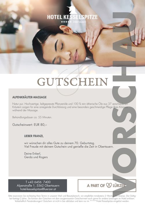 Alpenkräuter-Massage