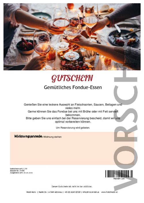 Gemütliches Fondue-Essen