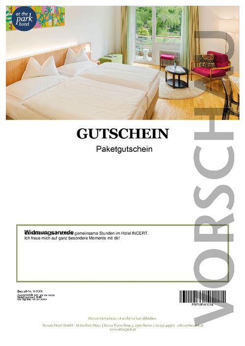 Babymoon Package für 2 Personen