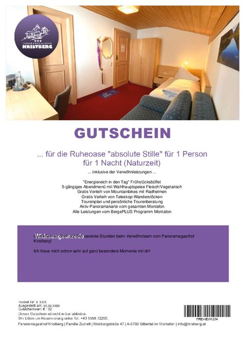 ... für die Ruheoase 