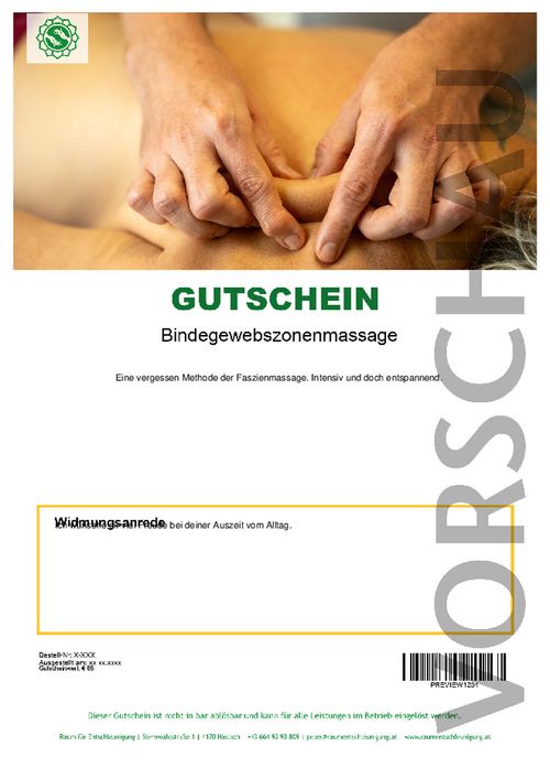 Bindegewebszonenmassage