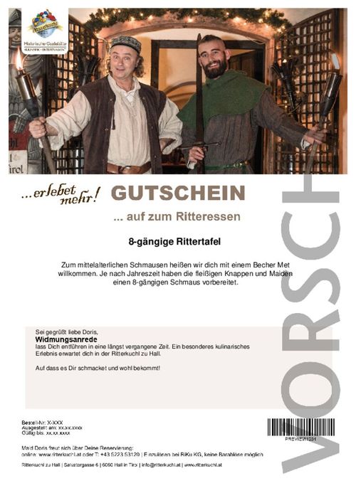 Rittertafel Festmahl