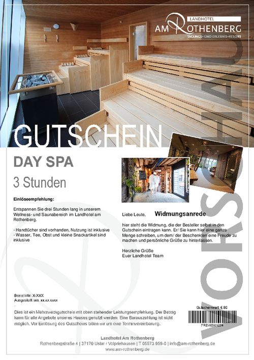 Day Spa - 3 Stunden