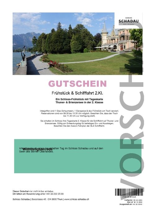 Frühstück & Schifffahrt 2.Kl.