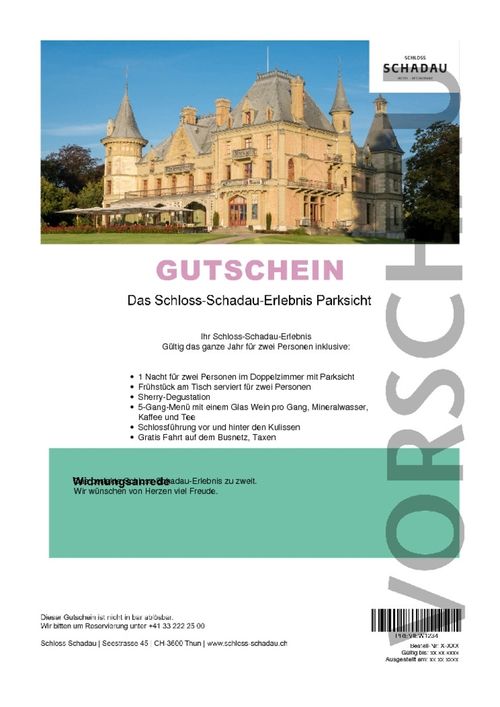 Das Schloss-Schadau-Erlebnis Parksicht