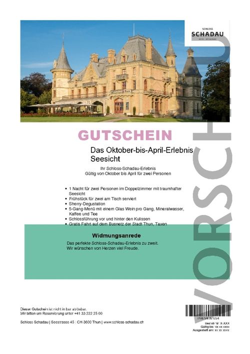 Das Oktober-bis-April-Erlebnis Seesicht