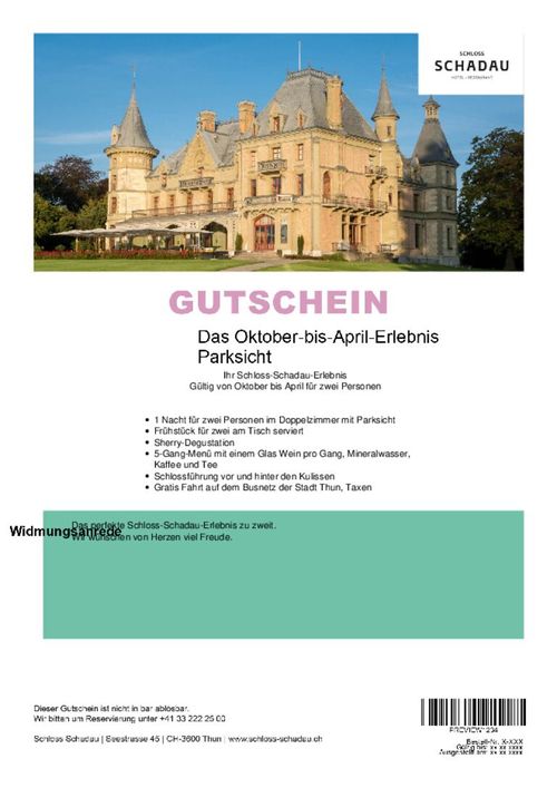 Das Oktober-bis-April-Erlebnis Parksicht