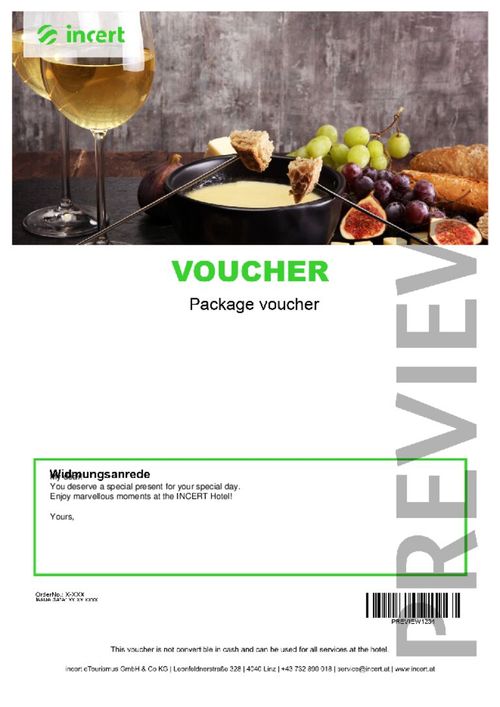 Breakfast voucher