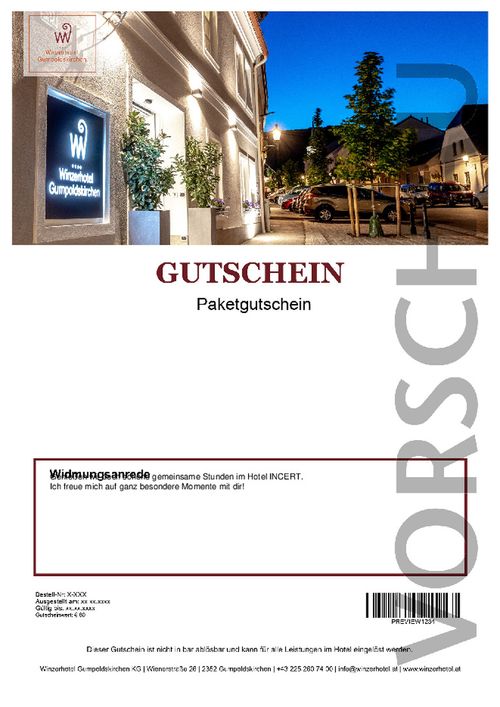 Golf & wine voucher luxury 2 persons