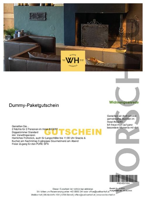 Day Spa inklusive Walliserhof Langschläferfrühstück